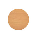 Table d'appoint de rangement ronde en rotin avec tiroir, chêne brun – Simple