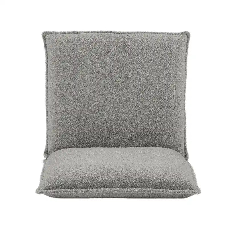 Fauteuil d'appoint Sherpa rayé noir / naturel / gris / blush / beige avec piètement en métal – 1 personne