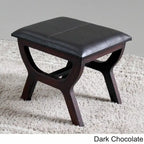 Tabouret de coiffeuse rectangulaire pour 1 personne en similicuir beige/noir/marron avec pieds en bois