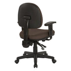 Fauteuil de bureau ergonomique en tissu Neige / Noir / Bleu / Chamois / Sauge / Stratus / Java / Rouge à lèvres avec support lombaire et accoudoirs réglables – 1 place