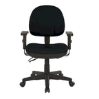 Fauteuil de bureau ergonomique en tissu Neige / Noir / Bleu / Chamois / Sauge / Stratus / Java / Rouge à lèvres avec support lombaire et accoudoirs réglables – 1 place