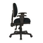 Fauteuil de bureau ergonomique en tissu Neige / Noir / Bleu / Chamois / Sauge / Stratus / Java / Rouge à lèvres avec support lombaire et accoudoirs réglables – 1 place