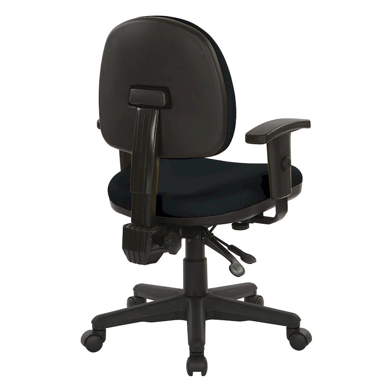 Fauteuil de bureau ergonomique en tissu Neige / Noir / Bleu / Chamois / Sauge / Stratus / Java / Rouge à lèvres avec support lombaire et accoudoirs réglables – 1 place