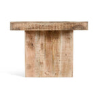 Table à manger en manguier massif naturel avec finition cirée transparente – 80" de large