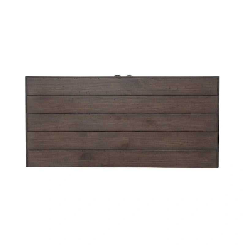 Meuble d'appoint 2 portes avec tiroir – Blanc et Tabac, Simple