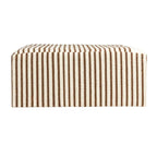 Table basse pouf capitonnée en laine kilim marron et crème – Multi-usage