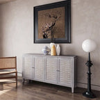 Bahut buffet 4 portes – Bois naturel lavé, simple