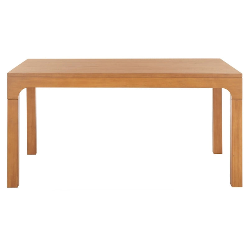 Table de salle à manger rectangulaire en bois d'acajou noir / blanc / naturel – Jusqu'à 8 personnes