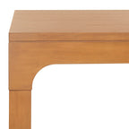 Table de salle à manger rectangulaire en bois d'acajou noir / blanc / naturel – Jusqu'à 8 personnes