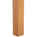 Table de salle à manger rectangulaire en bois d'acajou noir / blanc / naturel – Jusqu'à 8 personnes
