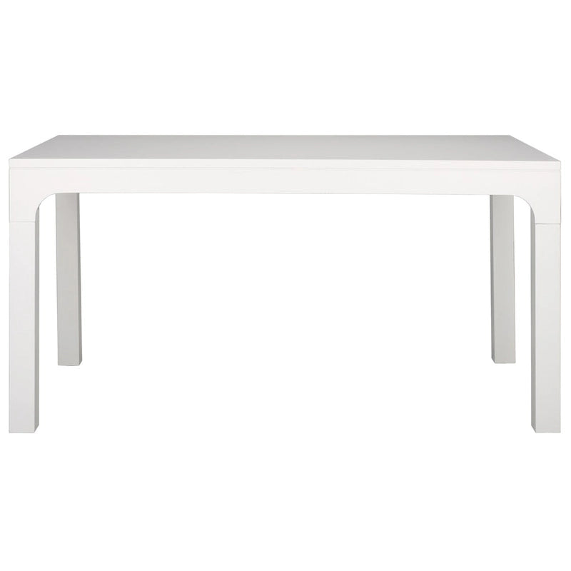 Table de salle à manger rectangulaire en bois d'acajou noir / blanc / naturel – Jusqu'à 8 personnes